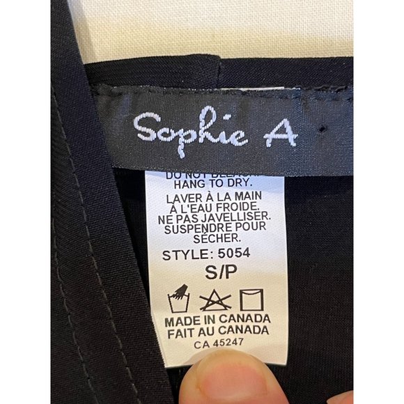 Sophie A Womens Fiat & Flare Tank Dress Sleeveless Square Neck Backless Black S - Picture 7 of 7